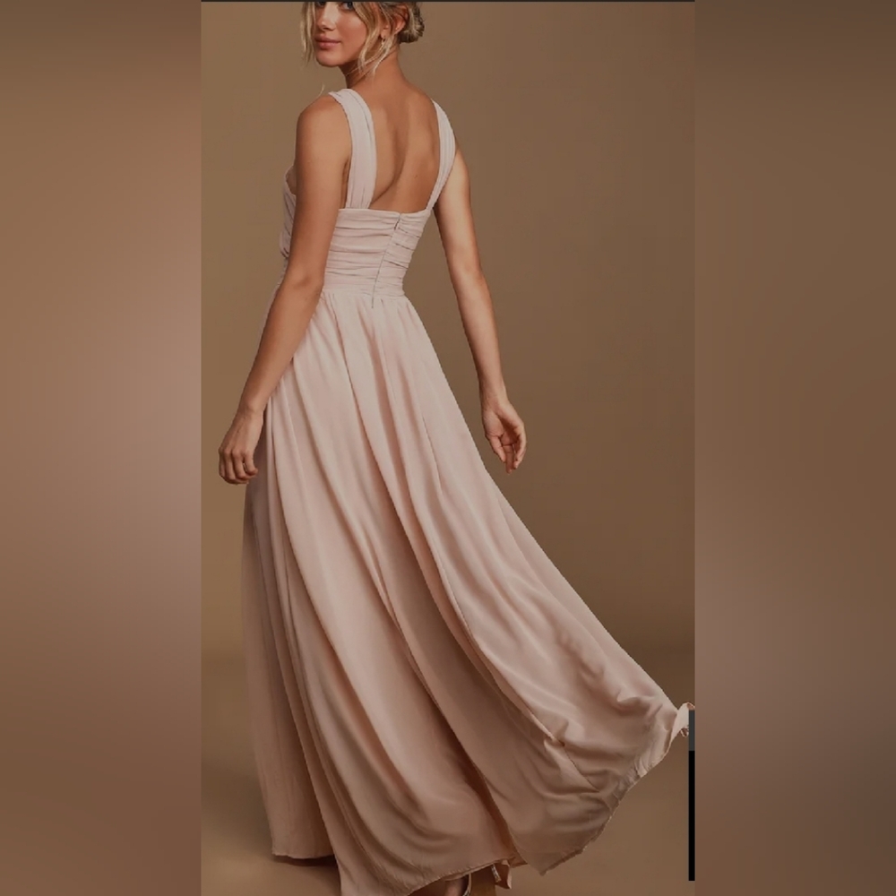 LULUS Divine Inspiration Blush Halter Maxi Dress Size XL NWT - Picture 2 of 4
